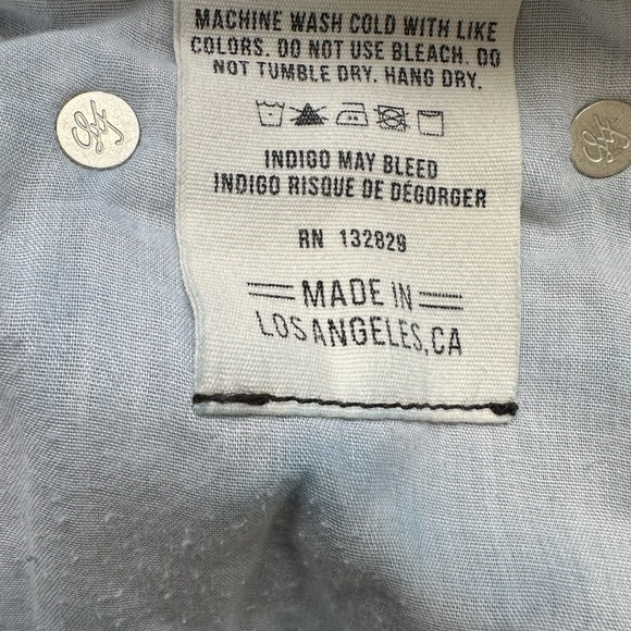 Lovers and Friends Ezra Cropped Embroidered Denim in Rivo Alto. Raw hem. Sz 27 - Picture 9 of 12